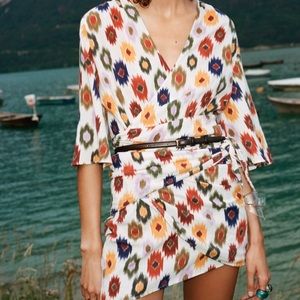 Zara printed mini dress NWT